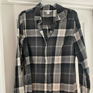 Flannel button down shirt